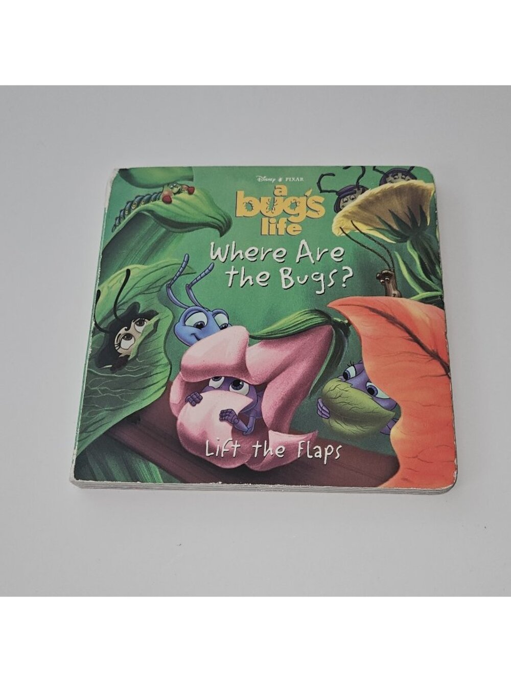 VTG Disney Board Book A Bug's Life Where Are the Bugs Lift the Flaps READ
